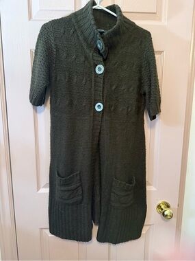 George brown Short-Sleeve Button Cardigan